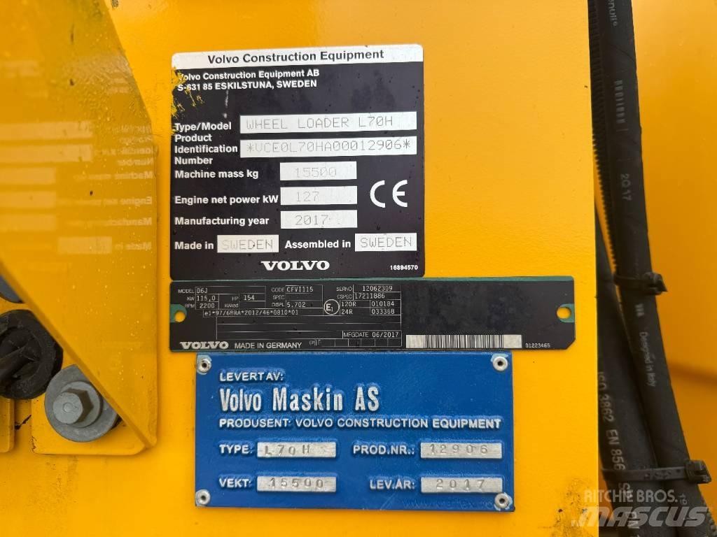 Volvo L 70 H Naudoti ratiniai krautuvai