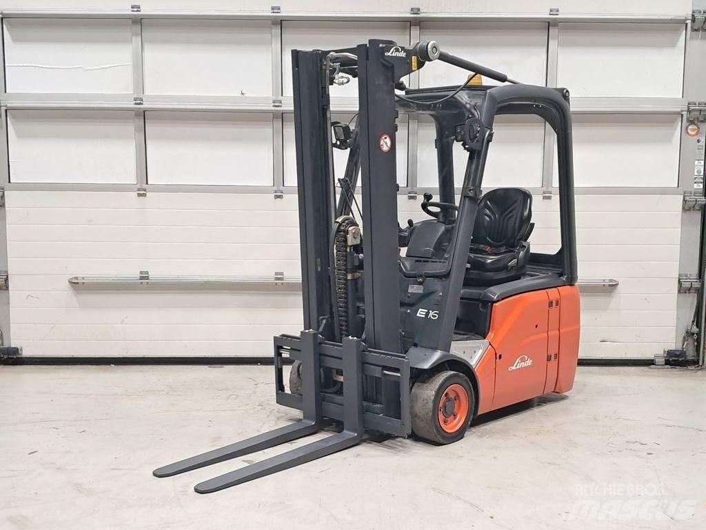 Linde E16C-01 Elektriniai šakiniai krautuvai