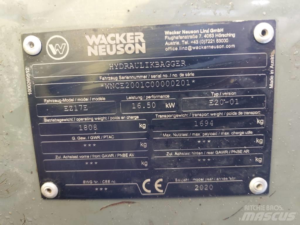 Wacker Neuson EZ17e Vikšriniai ekskavatoriai