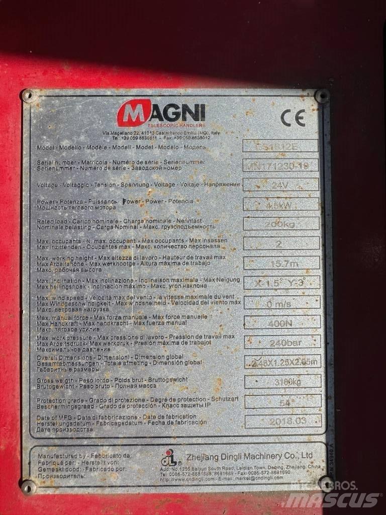 Magni ES 1612 E Žirkliniai keltuvai