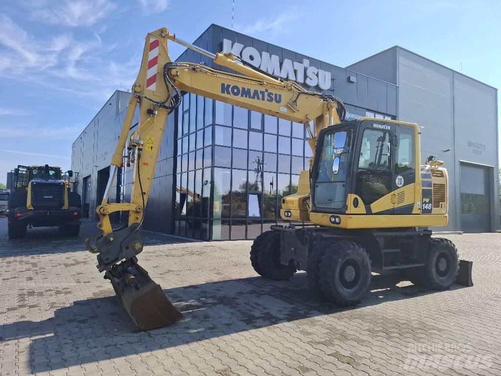 Komatsu PW 148-11 Ratiniai ekskavatoriai
