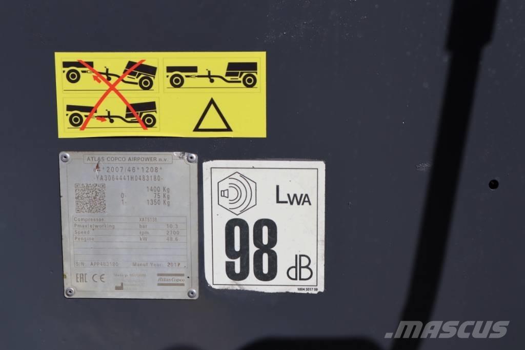 Atlas Copco XATS138 Kompresoriai