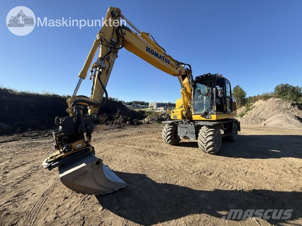 Komatsu PW 160 Ratiniai ekskavatoriai
