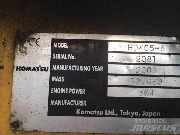 Komatsu HD405-6 Atliekų išvežimo technika