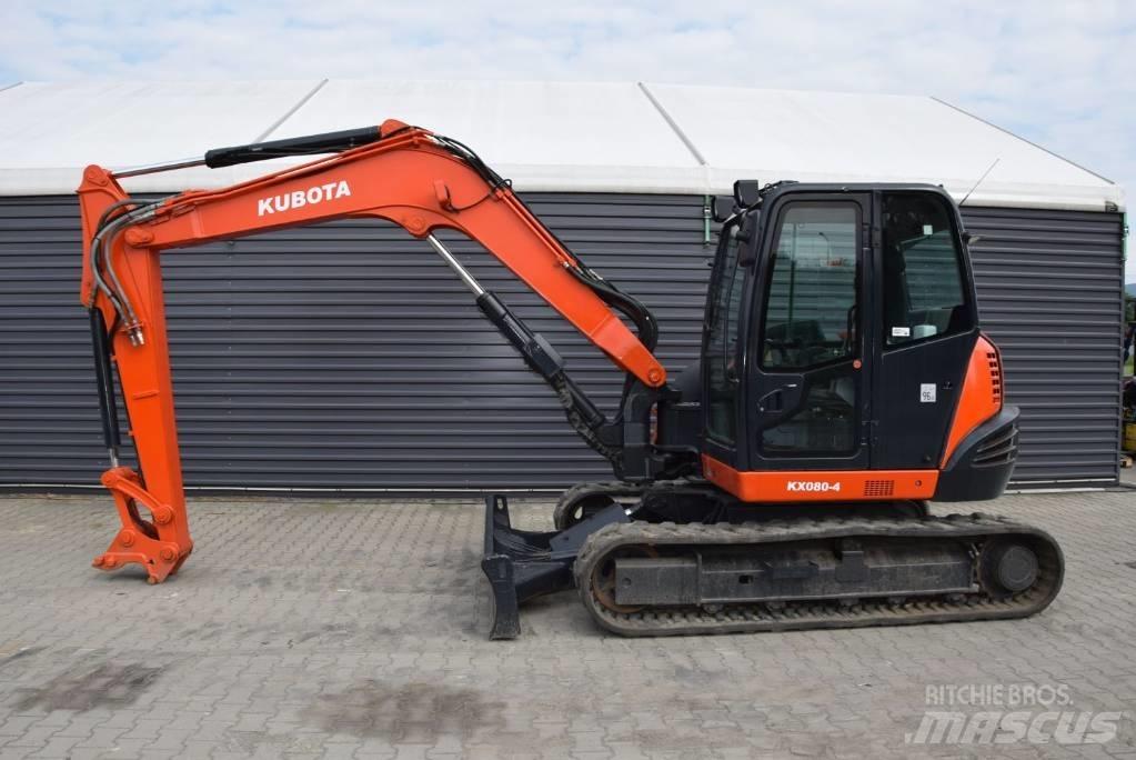 Kubota KX 080-4 Vidutinės galios ekskavatoriai 7-12 t