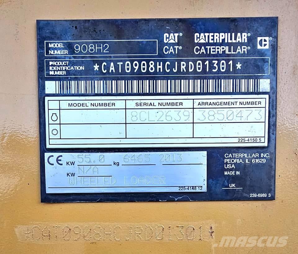 CAT 908 H 2 Naudoti ratiniai krautuvai