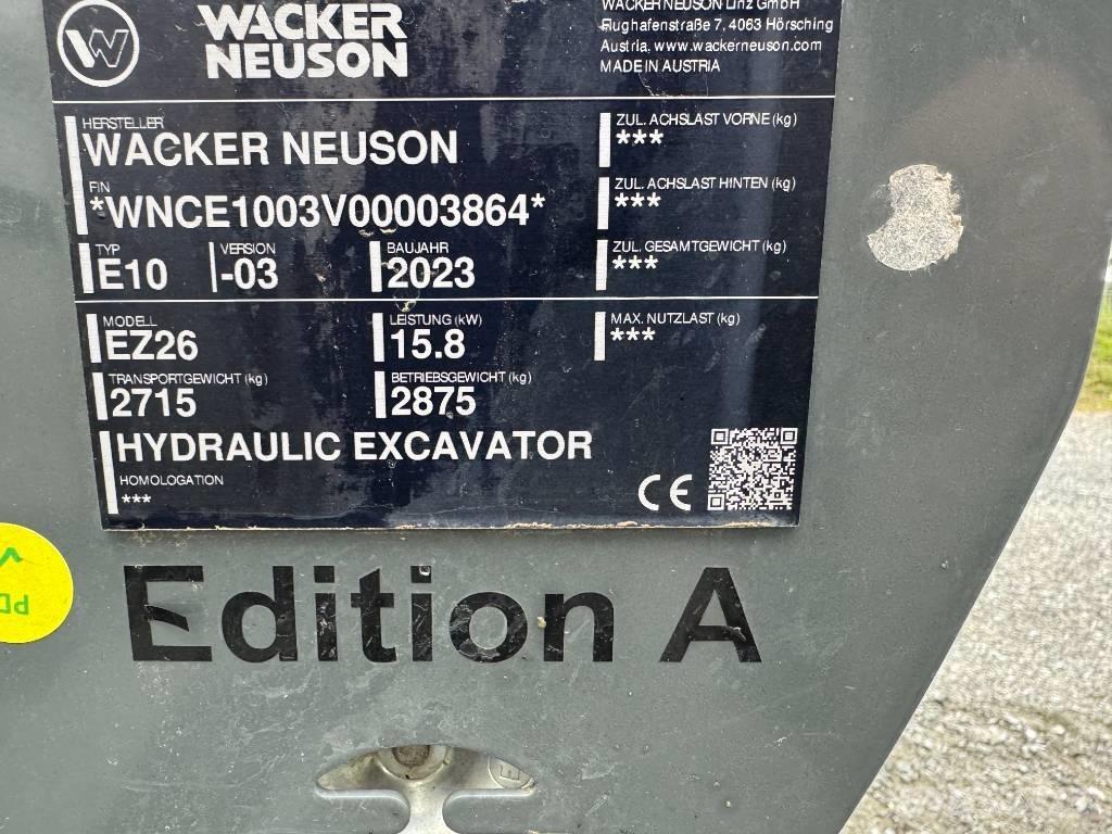 Wacker Neuson EZ26 Vikšriniai ekskavatoriai