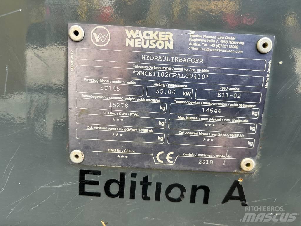 Wacker Neuson ET 145 Vikšriniai ekskavatoriai
