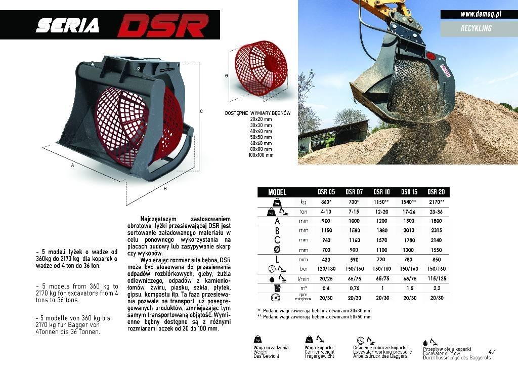  DEMOQ DSR15 Atrinkimo kaušai