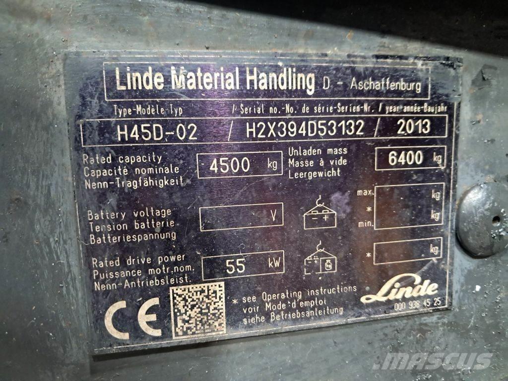 Linde H45D-02 Dyzeliniai krautuvai