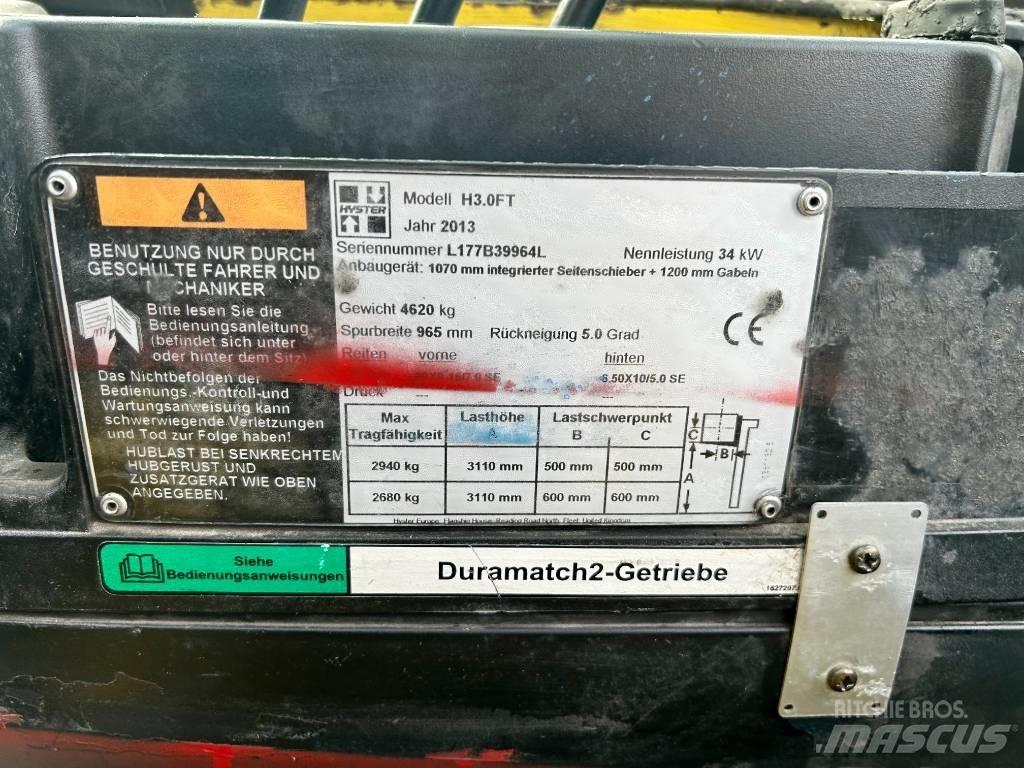 Hyster H 3.0 FT Dyzeliniai krautuvai