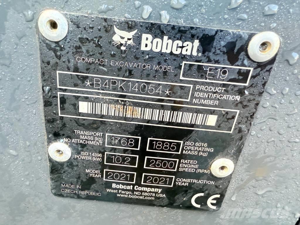 Bobcat E 19 Mini ekskavatoriai < 7 t
