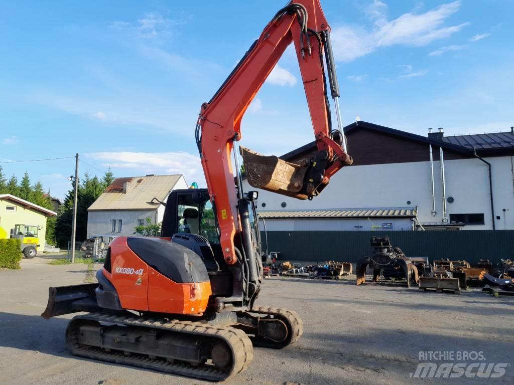 Kubota KX 080-4 Vidutinės galios ekskavatoriai 7-12 t