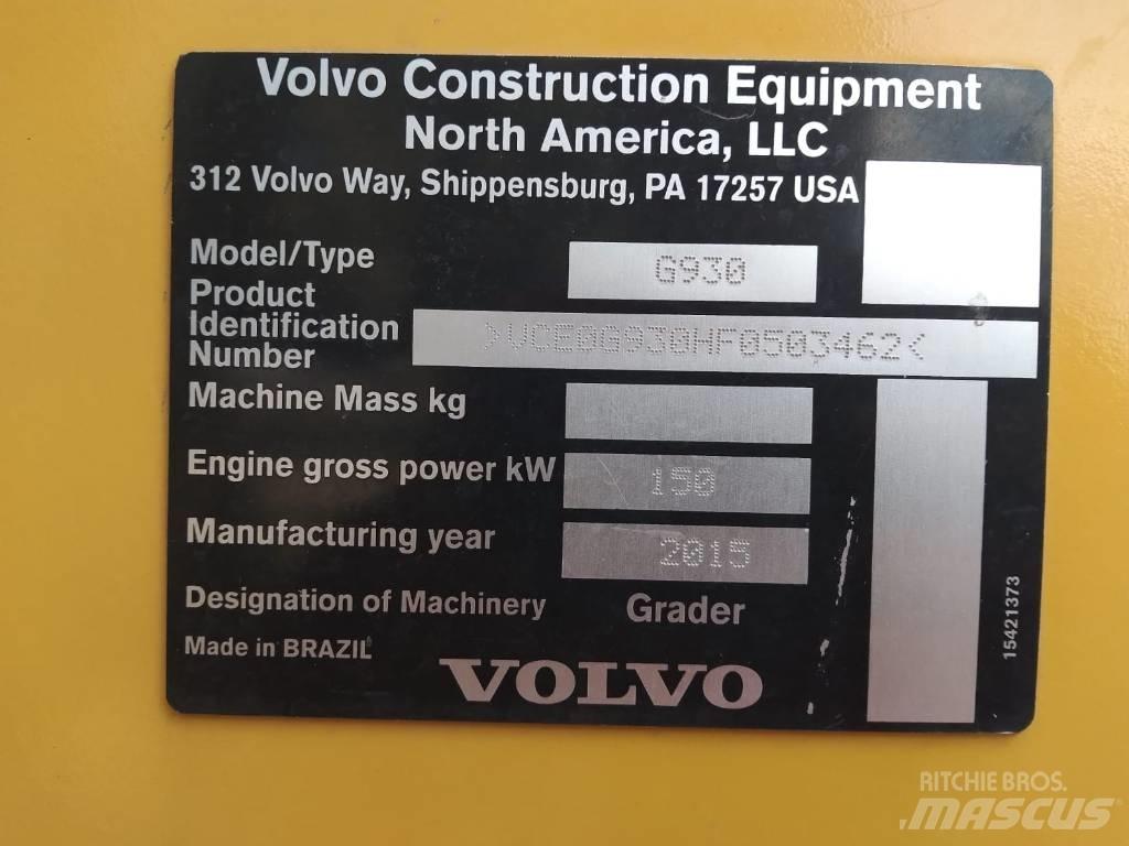 Volvo G 930 Greideriai