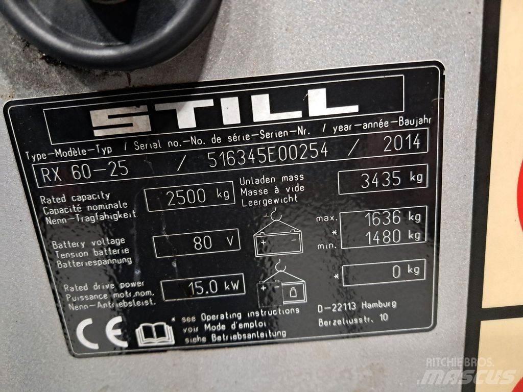 Still RX60-25 Elektriniai šakiniai krautuvai