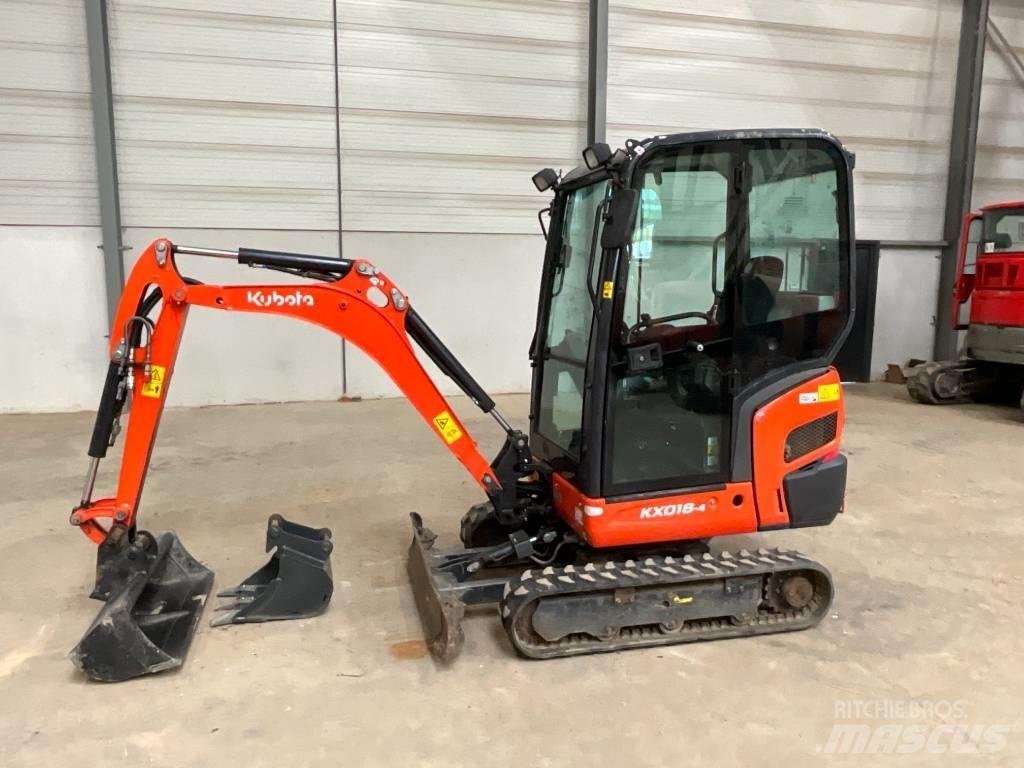 Kubota KX 018-4 Mini ekskavatoriai < 7 t