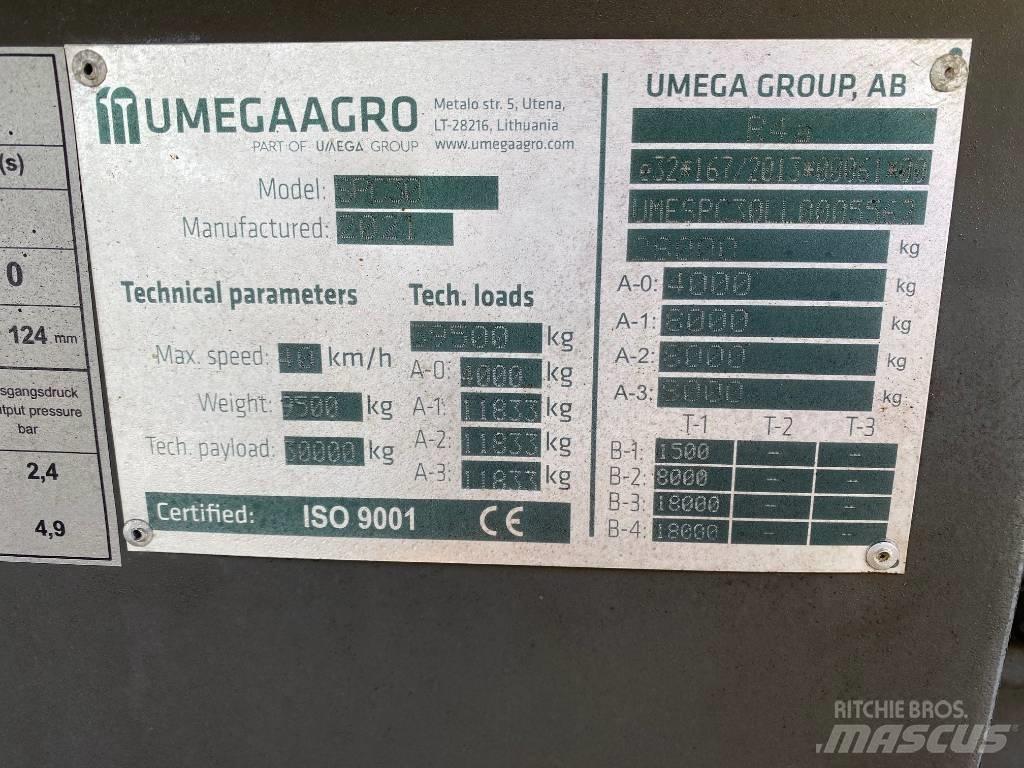 Umega SPC30 Savivartės priekabos