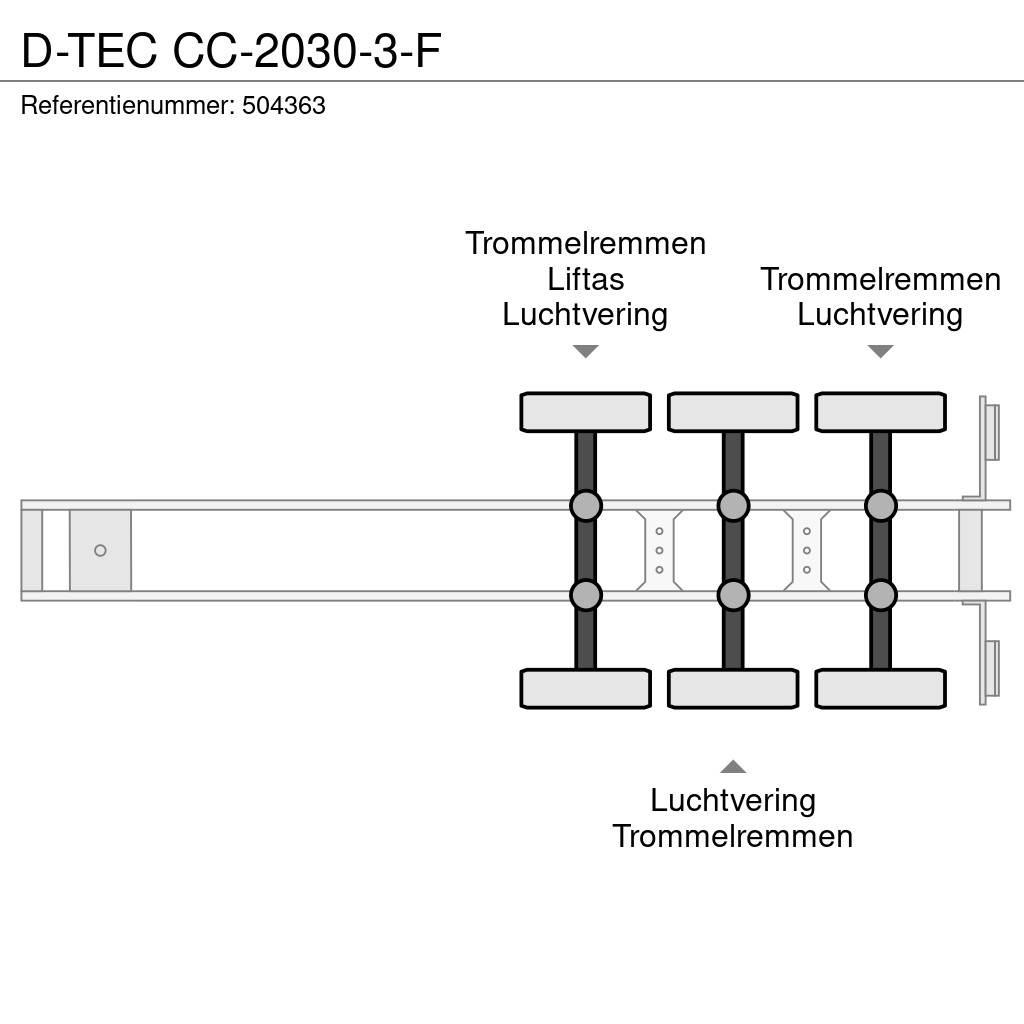 D-tec CC-2030-3-F Konteinerių puspriekabės
