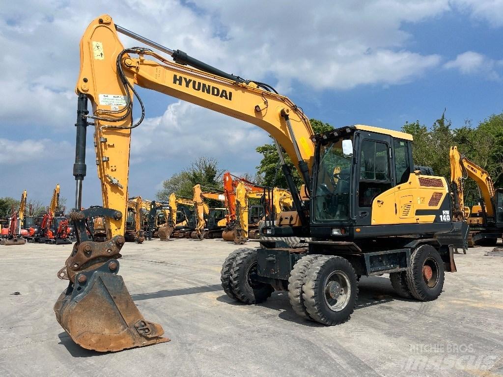 Hyundai HW140 Ratiniai ekskavatoriai