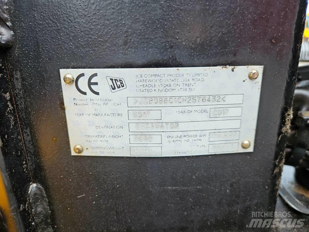JCB 86 C-1 eco Vidutinės galios ekskavatoriai 7-12 t
