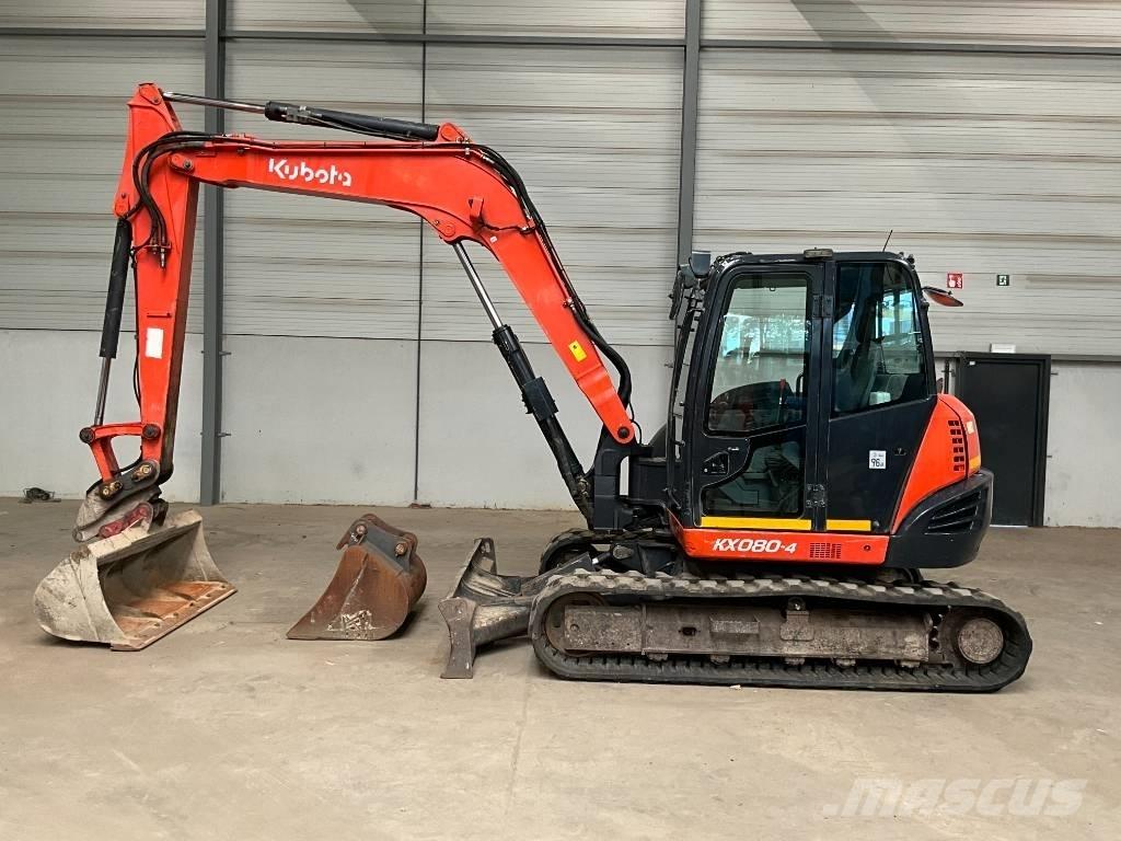 Kubota KX 080-4 Vidutinės galios ekskavatoriai 7-12 t