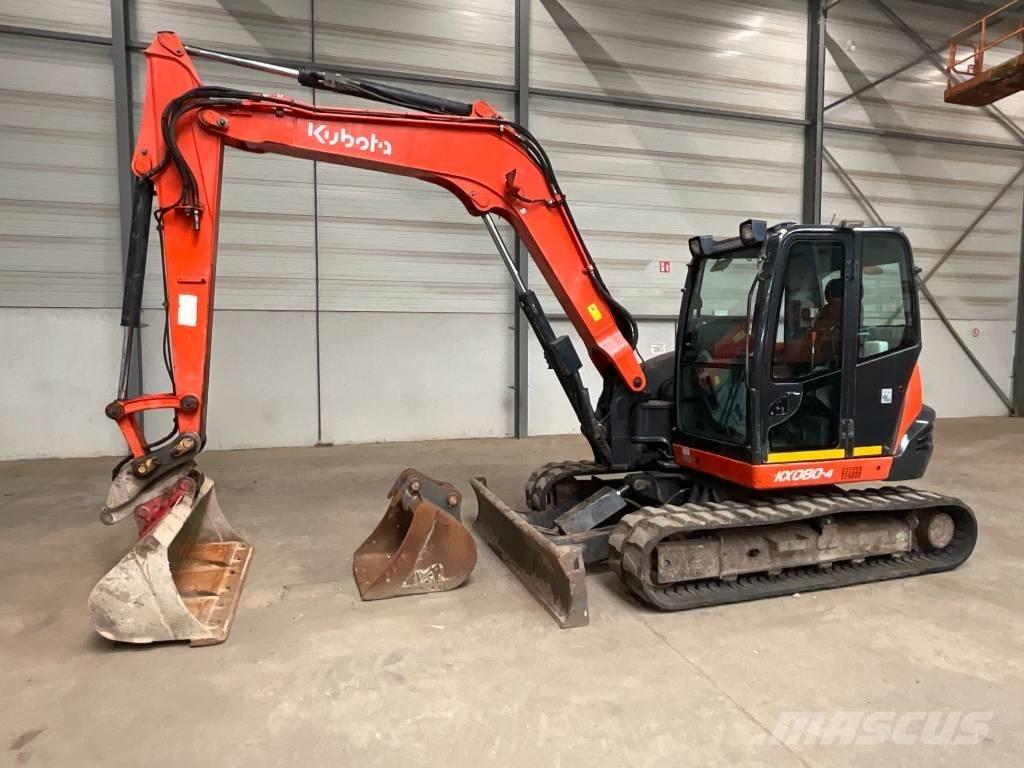 Kubota KX 080-4 Vidutinės galios ekskavatoriai 7-12 t
