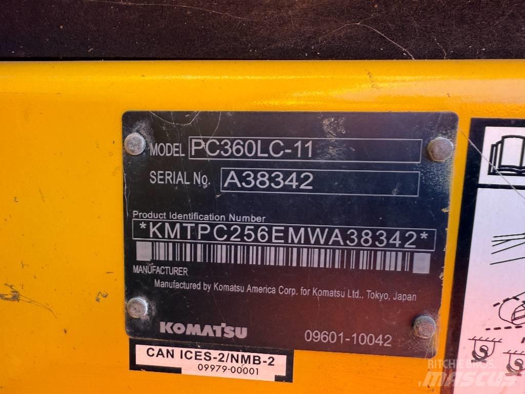 Komatsu PC360LC-11 Vikšriniai ekskavatoriai