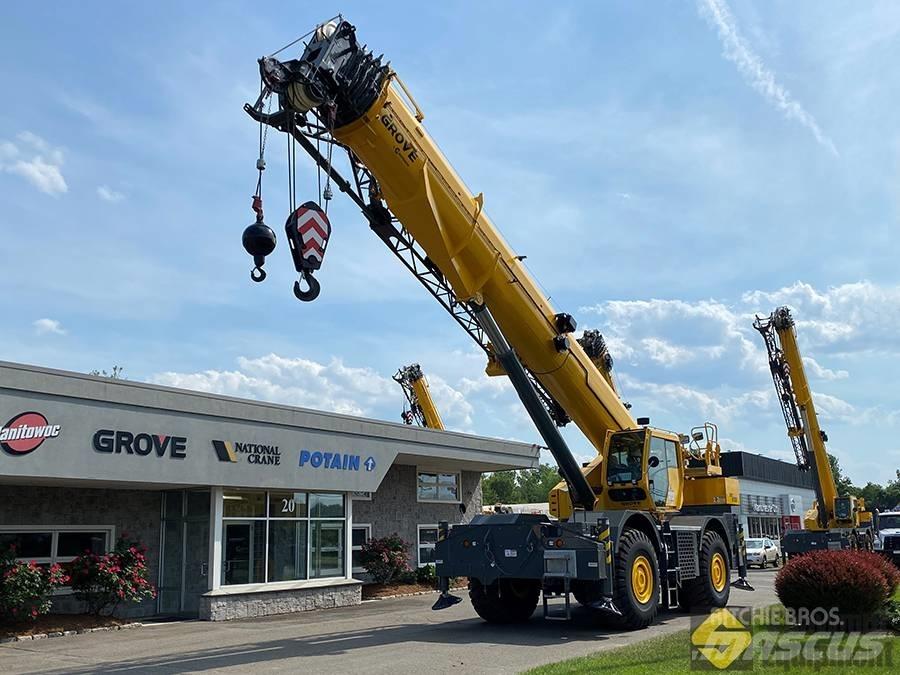 Grove GRT 8100 Neapdoroto reljefo kranai