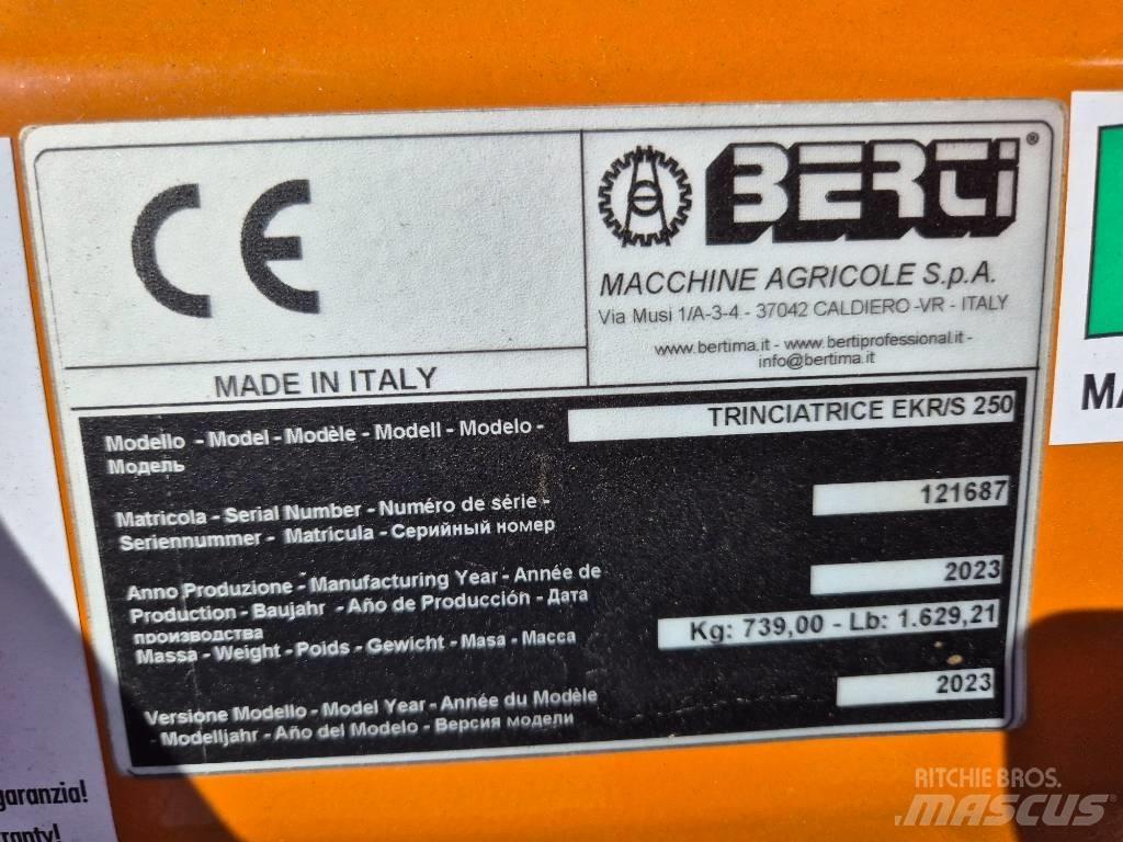 Berti EKR-S 250 Ganyklų šienapjovės / rėžtuvės