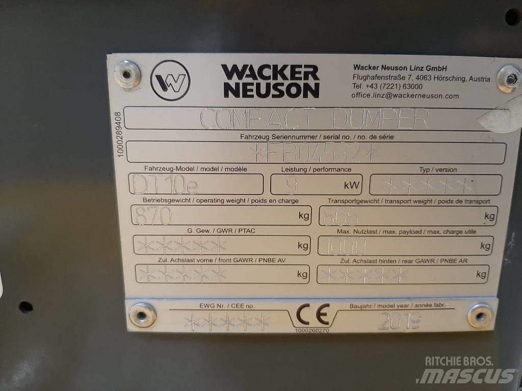 Wacker Neuson DT10e Vikšrinė savivartė technika