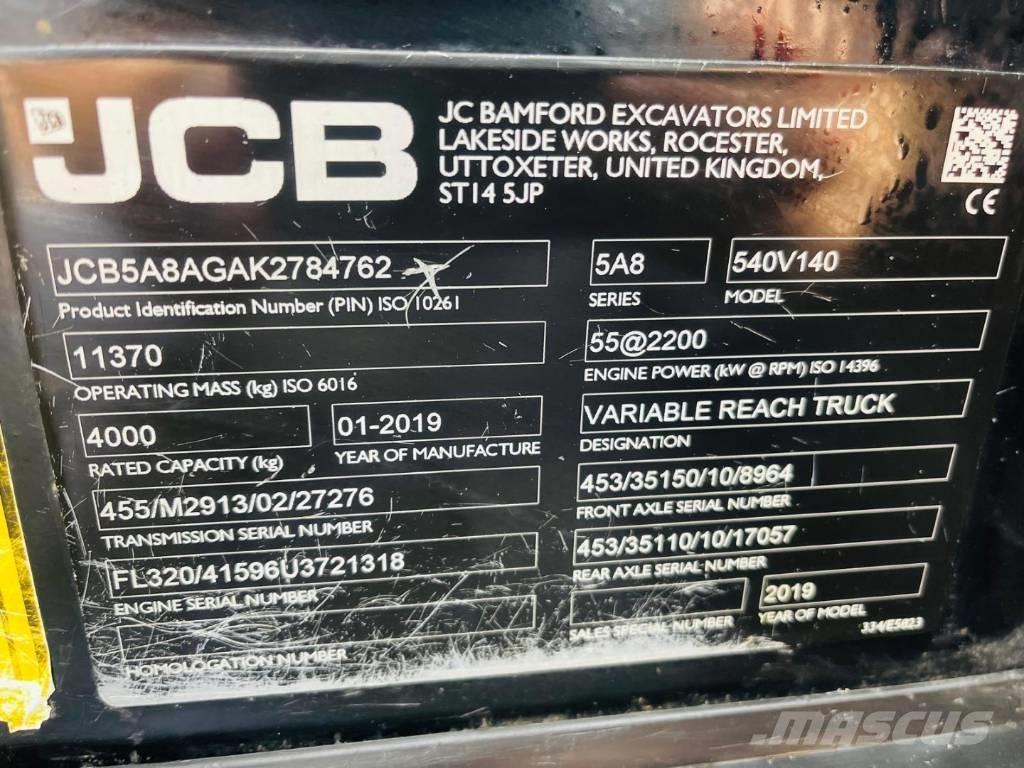 JCB 540-140 Teleskopiniai krautuvai