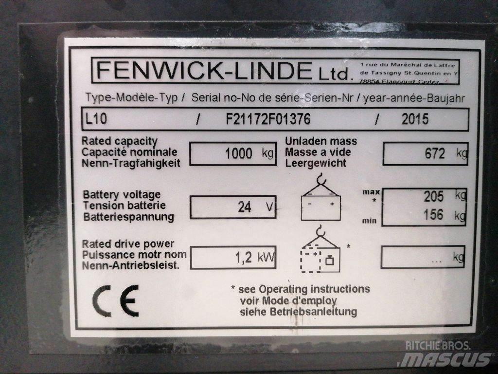Linde L10 Rankiniai vėžimėliai