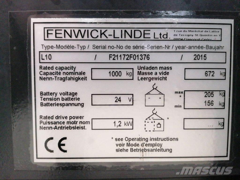 Linde L10 Rankiniai vėžimėliai