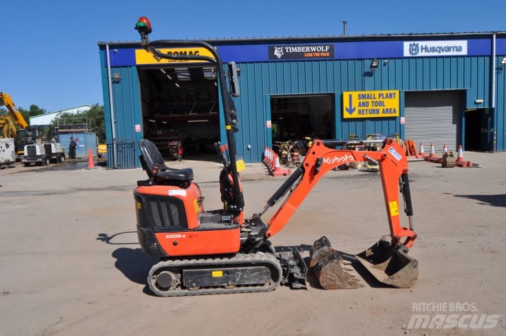 Kubota K 008-5 Mini ekskavatoriai < 7 t