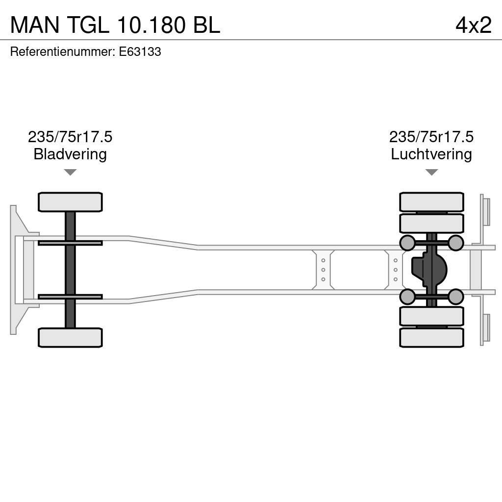 MAN TGL 10.180 BL Sunkvežimiai su dengtu kėbulu
