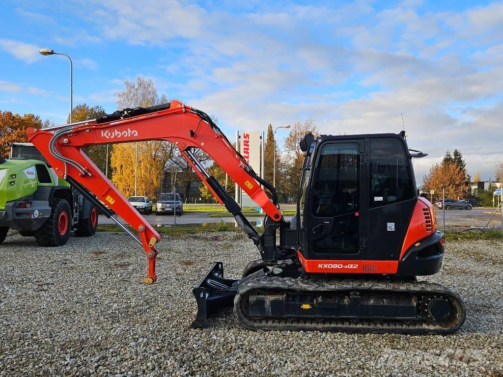 Kubota KX 080-4 Vidutinės galios ekskavatoriai 7-12 t