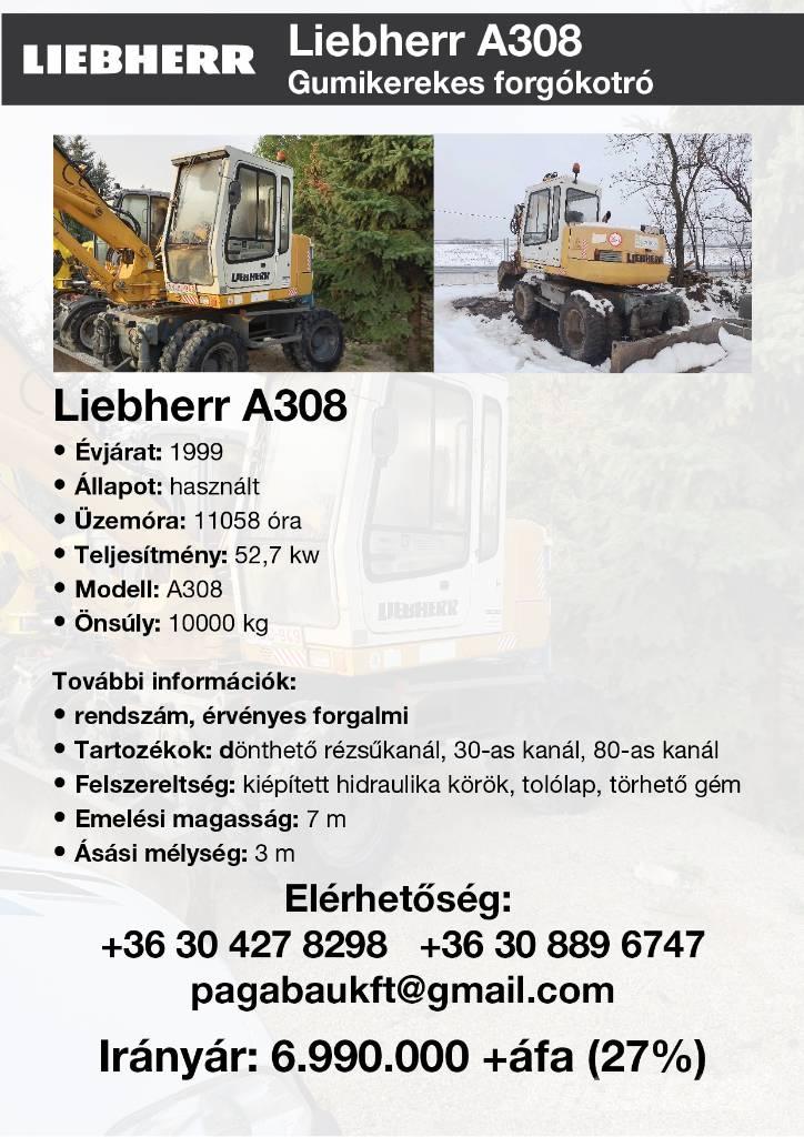 Liebherr A 308 Ratiniai ekskavatoriai