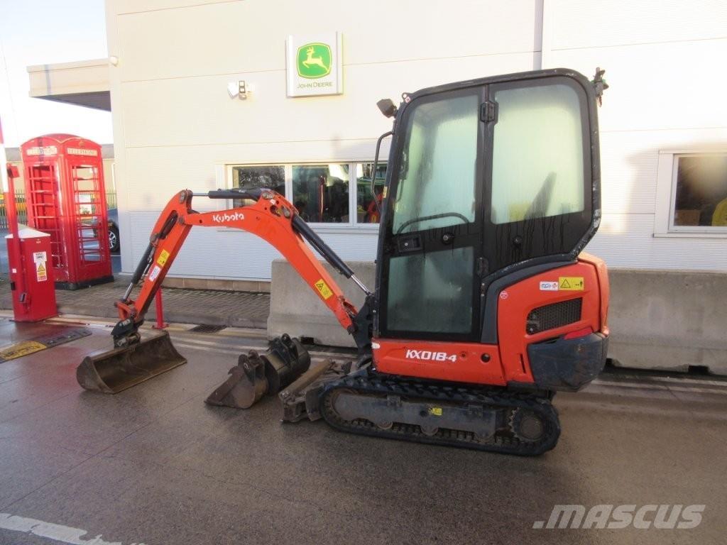 Kubota KX018-4 Vikšriniai ekskavatoriai