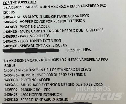 Kuhn Axis 40.2 HEMC Trąšų purkštuvai