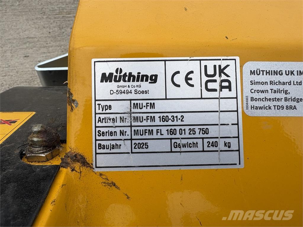 Muthing MU-FM160 Montuojamos ir prikabinamos šienapjovės