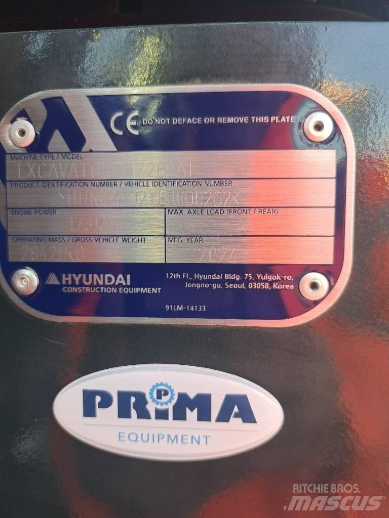 Hyundai HX260AL Vikšriniai ekskavatoriai