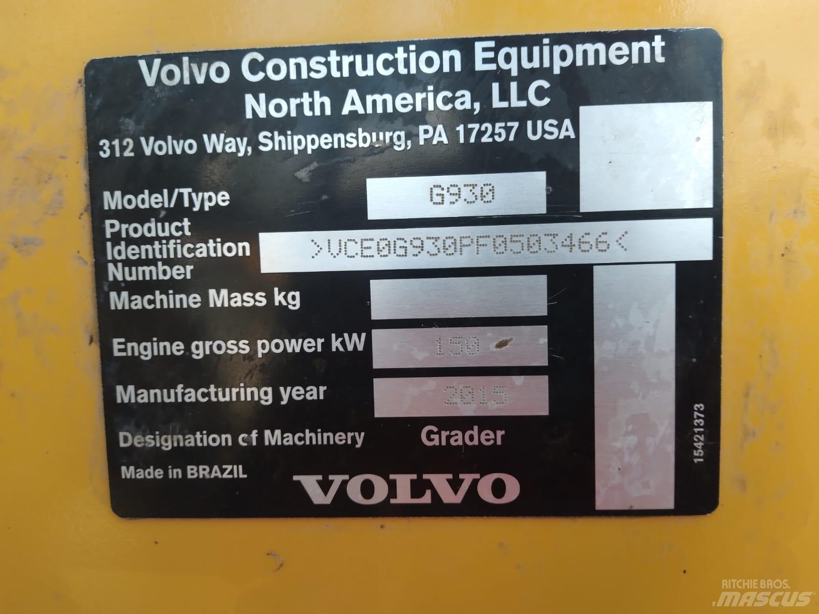 Volvo G 930 Greideriai