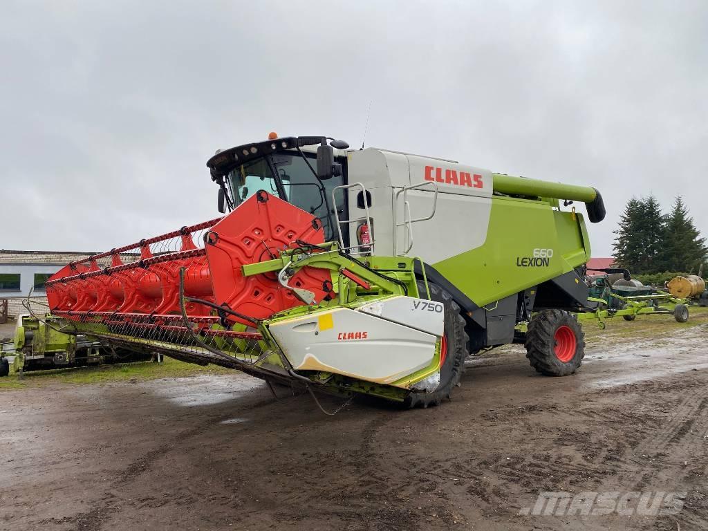 CLAAS Lexion 660 Derliaus nuėmimo kombainai