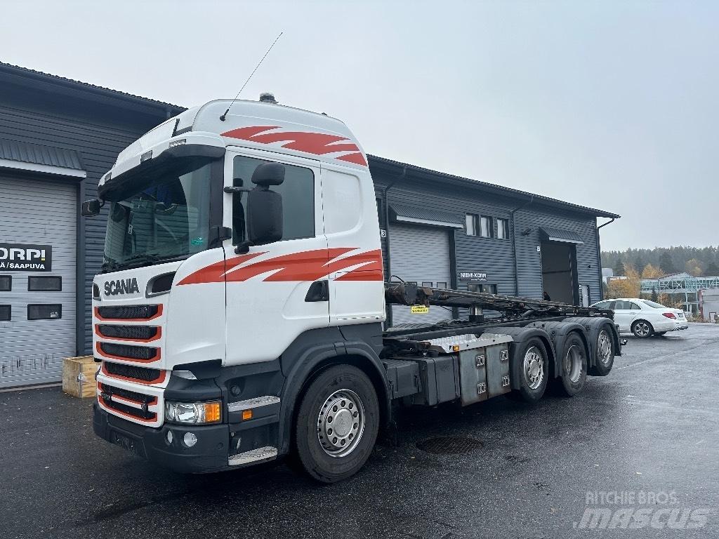 Scania R520 8x2/4 Savivarčiai su kabeliniu keltuvu