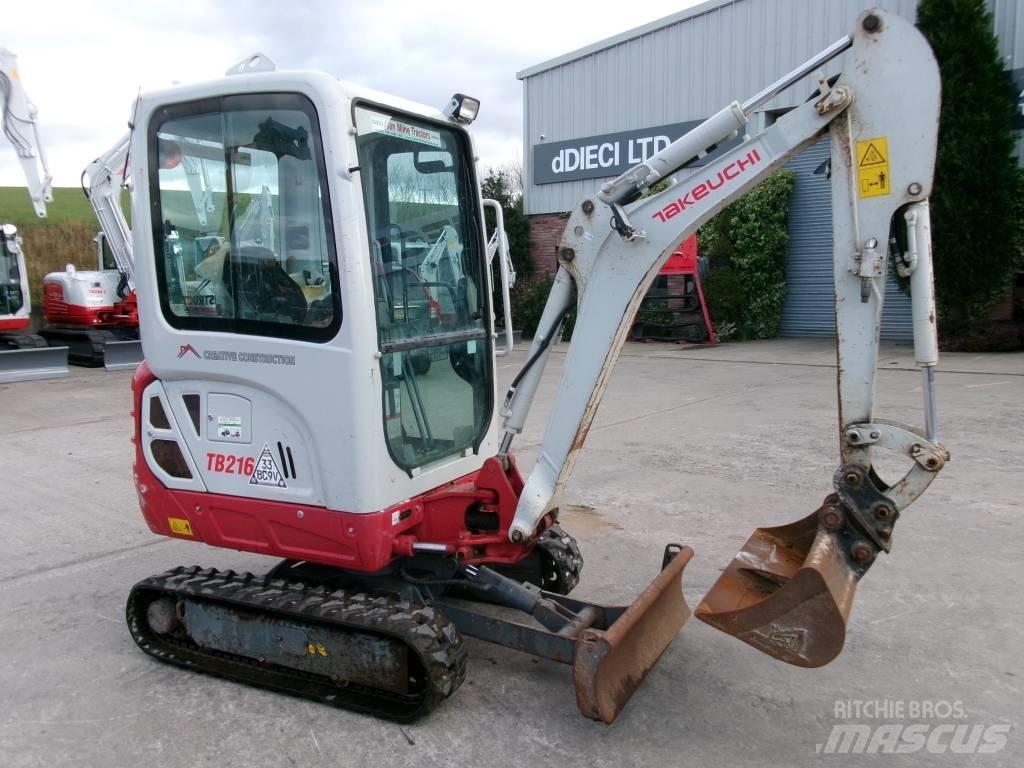 Takeuchi TB 216 Mini ekskavatoriai < 7 t