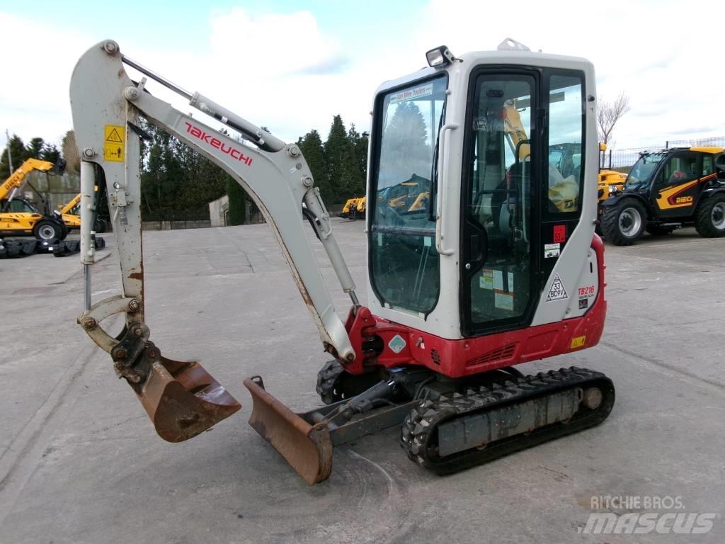 Takeuchi TB 216 Mini ekskavatoriai < 7 t