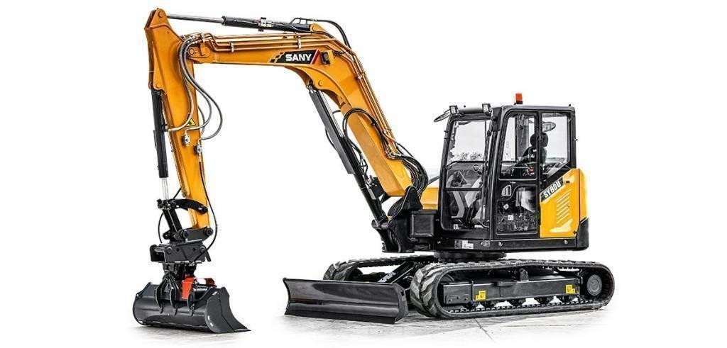 Sany SY 80 U DEMO Vidutinės galios ekskavatoriai 7-12 t