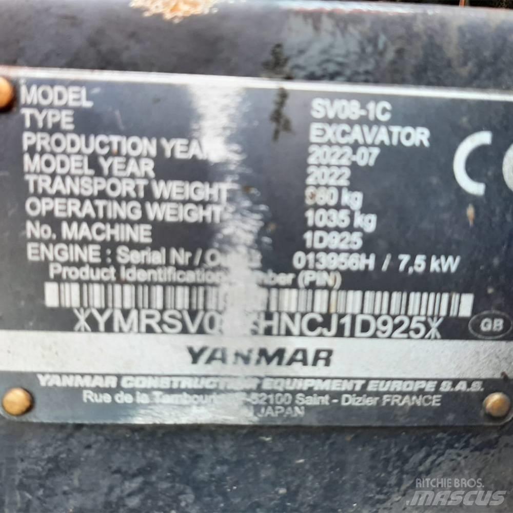 Yanmar SV 08 Mini ekskavatoriai < 7 t