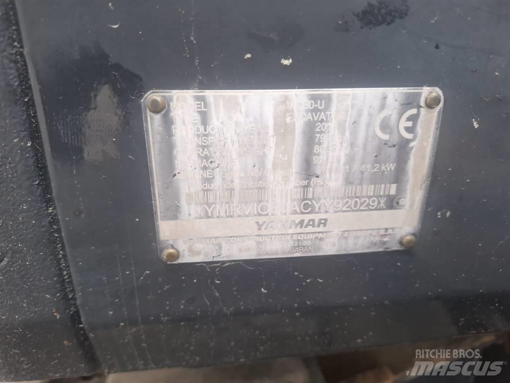 Yanmar Vio 80 U Vidutinės galios ekskavatoriai 7-12 t