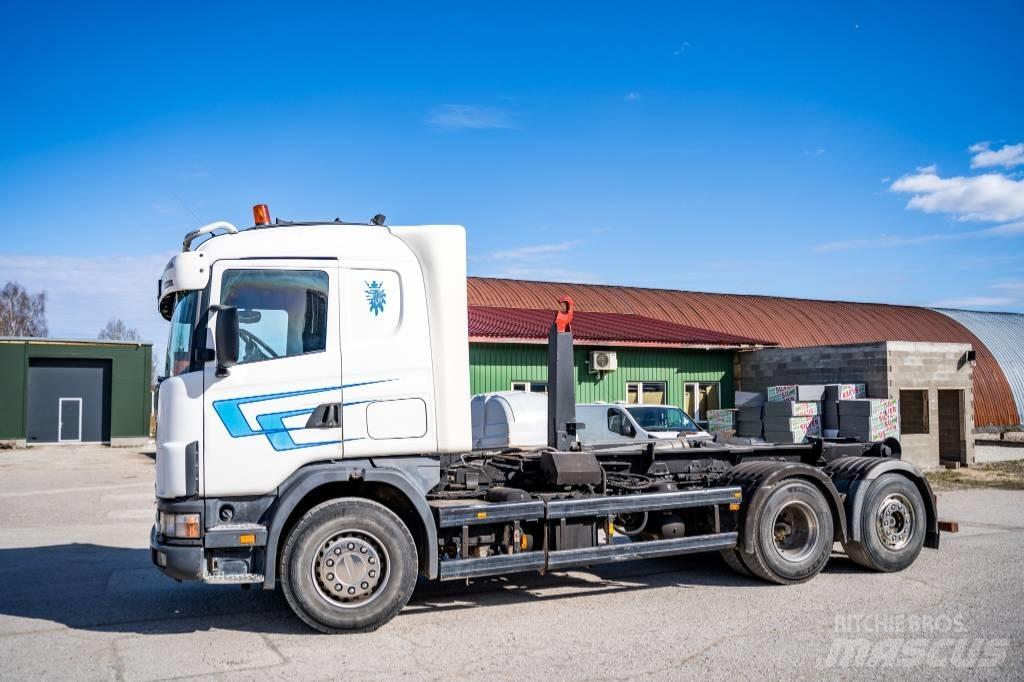 Scania R 144 GB Sunkvežimiai su keliamuoju kabliu